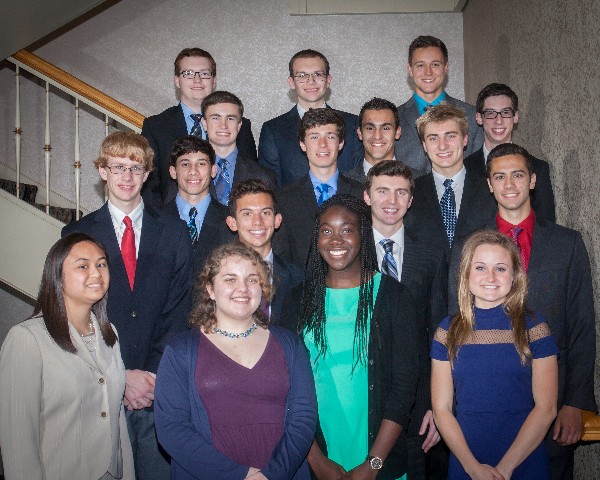 Pictured are the 2015-2016 High School Senior Scholarship Winners at the annual awards night in May.