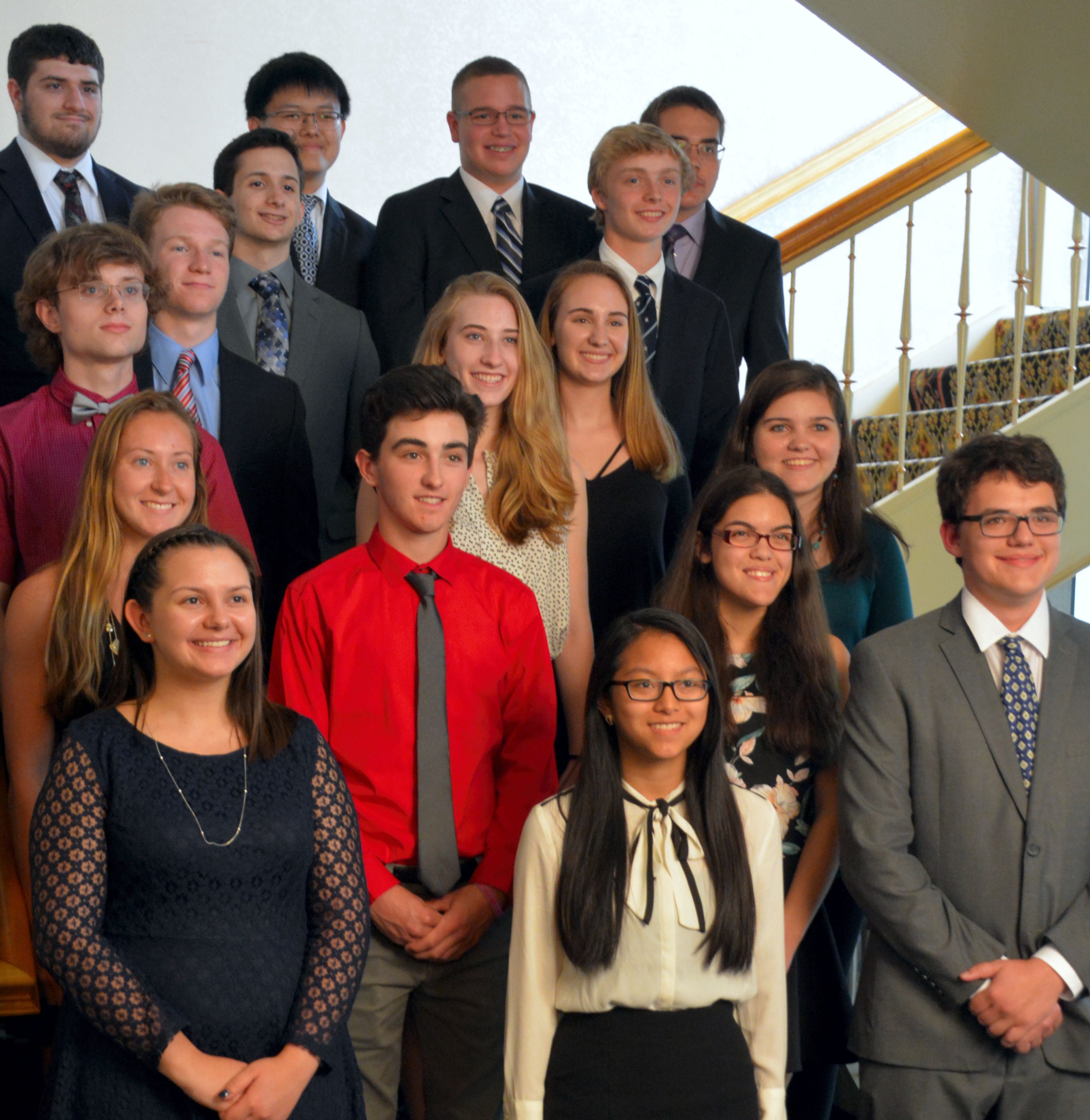 High school recipients of chapter scholarships attend the awards night in May and network with members.