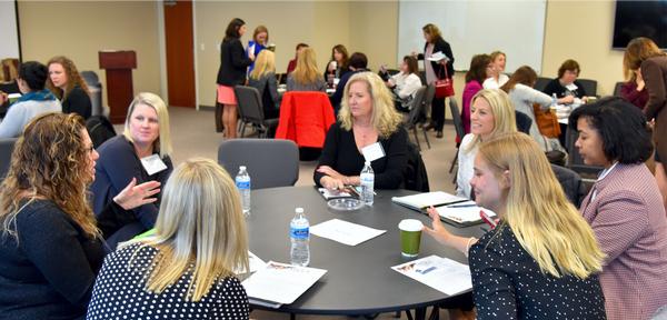 WIAM features candid professional discussions, led by seasoned female mentors, in small group settings. The fifth annual event took place in March.