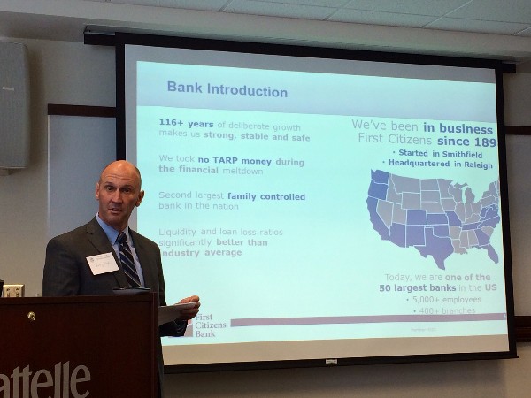 The chapter's small business spotlight in September is on First Citizen's Bank.