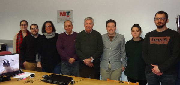 Attending the meeting in March with the Covilha Student Club in Portugal are (l-r) Ines Cruz; Tiago Rosa; Maria Emilia Baltazar; Professor Jorge Reis Silva, student club faculty adviser; Rear Adm. Carlos Rodolfo, PRT N (Ret.), regional vice president, Atlantic Region; Luis Trindade; Claudia Pires; and Joao Santos.