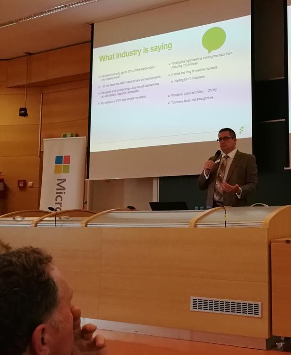 Jason Mical, Fidelis Cybersecurity, shares his experience investigating cyber incidents at the cybersecurity seminar in September.
