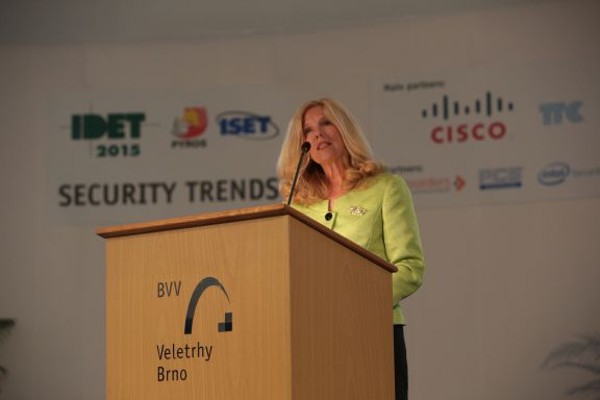 Suzanne Spaulding, undersecretary for the National Protection and Programs Directorate (NPPD) at the U.S. Department of Homeland Security, speaks about strengthening critical infrastructure at the May conference.
