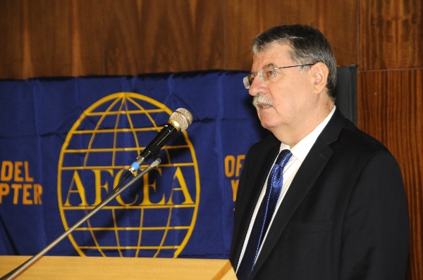 Dusan Navratil, director, Czech National Security Authority, addresses event attendees in October.