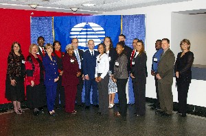 Pictured are students from area college and universities who have received scholarship assistance from the Chapter. They were honored at the 2006 AFCEA InfoTech Conference.