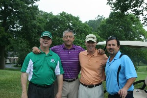 In August, attendees of the 2011 “Mulligan” Golf Outing help raise money for the chapter's scholarship fund.