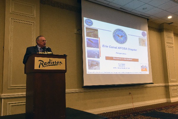 Keynote speaker, Maj. Gen. Kenneth Israel, USAF, (Ret.), discusses his perspectives on the future of C4 and cyber and the convergence of cyber and electronic warfare at the C4I and Cyber Technology Conference in June.