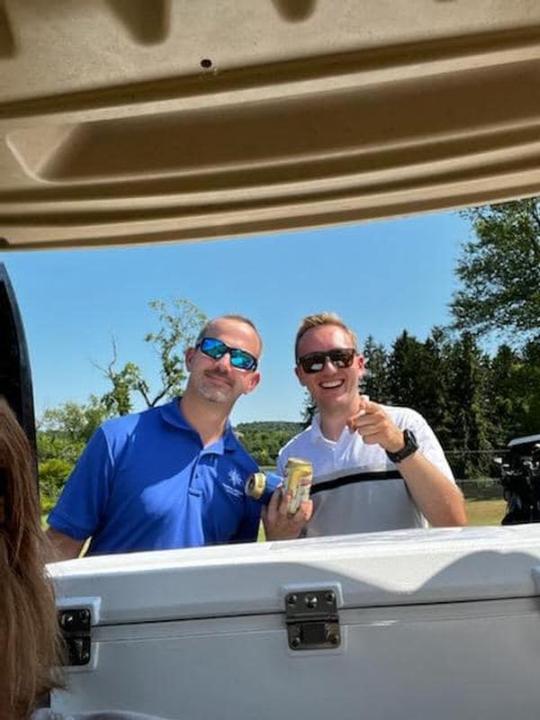 Rob Paisley and Collen Roller pose for a photo at the August event.