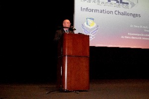 Dr. Davy Belk, Senior Executive Service, director, Air Force Research Laboratory Information Directorate, discusses technology and strategies for moving forward at the June conference.  
