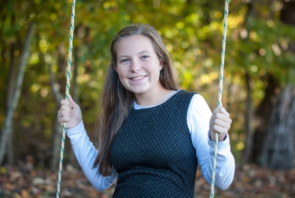 Emily Genet, a graduate of John Hardin High School, was awarded a $1,000 scholarship at the chapter's September general membership meeting.