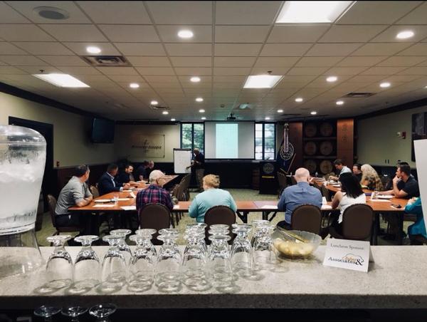 Participants gather for the July Lunch and Learn event, sponsored by Cohns & Associates. Photo: Angela Alexander-Mendoza