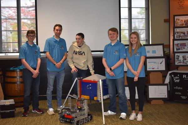 At the April event, the high school robotics team showcased their creations, and chapter members in attendance were impressed by the students' ingenuity, creativity and discipline