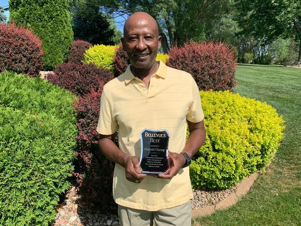 In June, Harold Haney, chapter vice president of business development and marketing, is recognized as "Bellevue's Best." He has contributed for many years to the betterment of the Bellevue, Nebraska, community. On behalf of the chapter, Haney has reestablished many essential partnerships between AFCEA, industry and academia. As a result, his leadership is pivotal to the chapter giving out tens of thousands of dollars in student scholarships, teaching grants, science fair awards and many other STEM initiatives in our local community. The Bellevue Best recognition program was developed to celebrate some of the many people in the community that go above and beyond and help make Bellevue a special place to work and live.