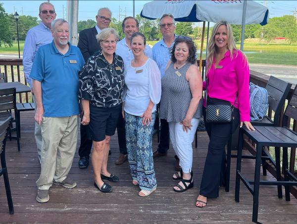 Chapter board members pose for a photo at the June networking event.