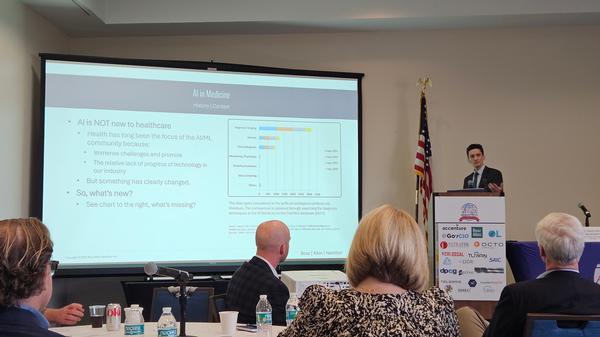 In March, Dr. Mike Uohara, chief medical informatics officer at Booz Allen Hamilton, discusses the impact of artificial intelligence (AI) in the health care arena.
