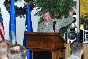 As the January guest speaker, Gen. Capasso discusses AFRICOM's many initiatives with the audience.