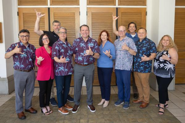 Team Leidos poses for a photo at the April event.