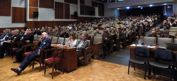 Members of the Hellenic defense industry, academia and the armed forces participate in NATO-Greece Industry Day in March.