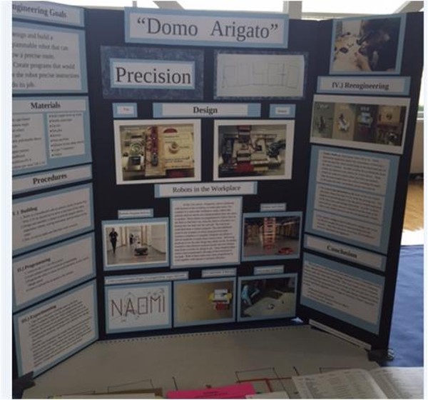Naomi VanHouten, grade 7, won for her project, 