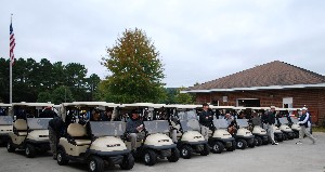 The chapter's October golf tournament and fundraiser featured 16 teams.