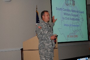 In June, Brig. Gen. Les Eisner, commander, South Carolina Army National Guard, discusses command, control and communications and the National Guard's role in civil disaster response. 
