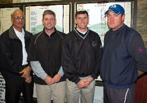 The winning team included (l-r) Ron Mainor, Brad Marshall, Scott Clark and Hank Winks. 