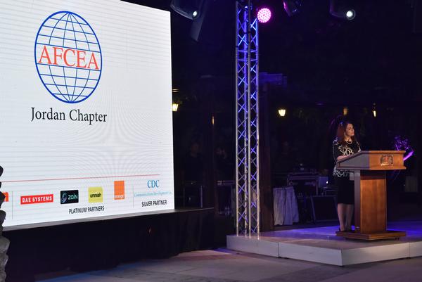 Chapter President Eng. Rula Ammuri opens the inauguration reception in July.