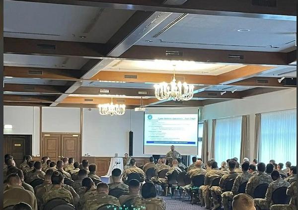 In his presentation, Chief Cordero addresses the need to adapt and transform cyber forces to meet pacing challenges at the October event.