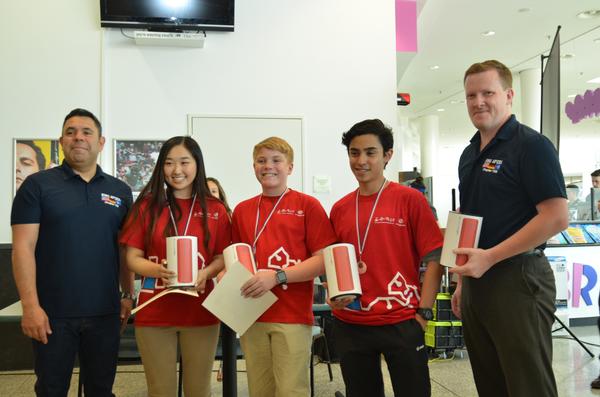 Earning the bronze prize in the June competition is Team 