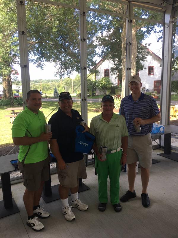 First place winners of the chapter's Annual Diversity Golf Tournament held in August included (l-r) Capt. Danny Lugo, USAF; Tom Fredericks; Rick Painter; and Lt. Col. Ken Ferland, USAF. 