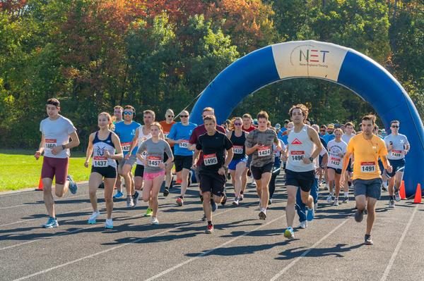 And they're off! The October race boasted 140 participants.