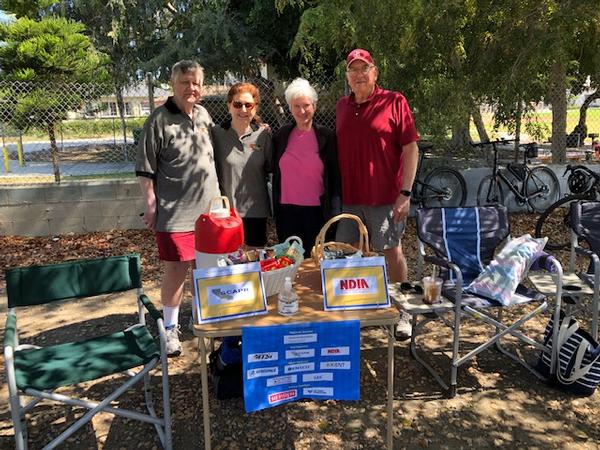 The Culver City Rest Stop Support Crew poses for a photo at the July event.