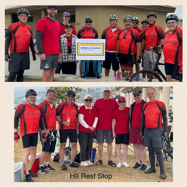 In July, event participants smile for the camera at Temescal Canyon and Marina del Rey.