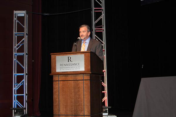 Chapter President Brian Knott welcomes attendees to the May summit in Montgomery, Alabama.