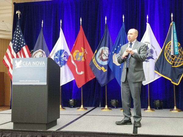 Stephen Wallace, systems innovation scientist for the Emerging Technologies (EM) Directorate at DISA, was the keynote speaker for the January event.