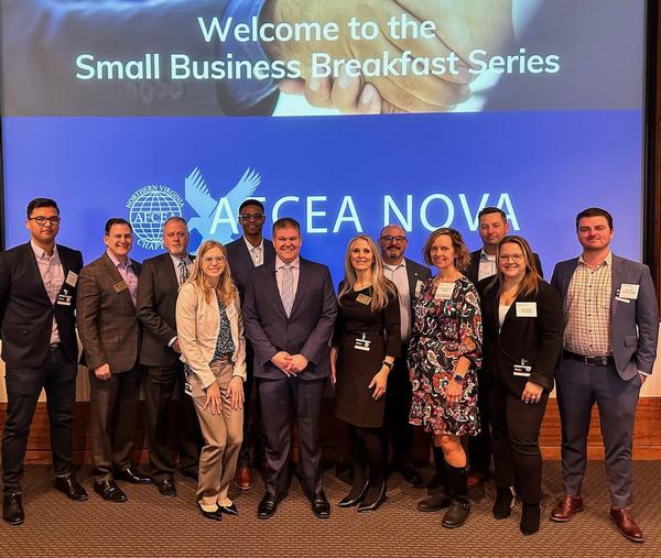 In February, (back row l-r) Varis Abdullin, Sean Caulfield, Paul Albertson, Don Frazier, Kevin Haimovici, Devin Edwards, (front row l-r) Anneli Connell, Phil Alcorn, Susan Caulfield, Barbara Osborne, Dianna Black and Liam Walsh gather for a photo.