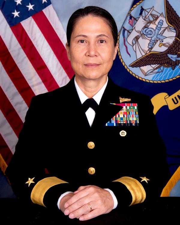 In October, Rear Adm. Susan Bryer Joyner, USN, presents at the chapter's IT event. 