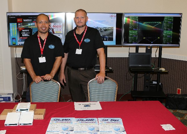 GL BroadBand, the chapter’s newest corporate member, is represented at TechNet Day in October by Ryo Iraha (l), technical assistant, NOC team, and Jason Durham, director of sales. Owner and CEO Paul Foulkes is not pictured.