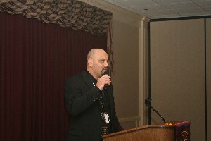 Albert Heitkamper, professor of computer science/cybersecurity at Oklahoma City Community College, discusses cybersecurity issues during his March chapter presentation.
