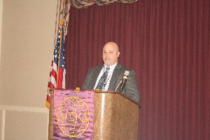 In January, Dave Fralish, chief, Chief Information Officer Support Branch, 72nd Air Base Wing, Tinker Air Force Base (AFB), Oklahoma, discusses cybersecurity issues during his presentation.