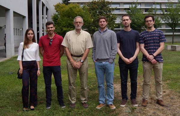 Participating in the Porto Student Chapter's presentation in June are (l-r) Joana Fonseca, student; Diogo Moreira, secretary; Jose Carlos Alves, faculty advisor; Andre Ranito, president; Nuno Fernandes, vice-president; and Diogo Sousa, student.