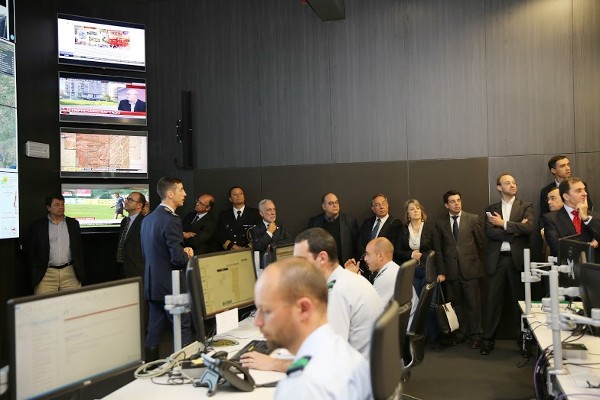 During a presentation in May, chapter members learn about the activities of the National Republican Guard (GNR) in Lisbon, Portugal.