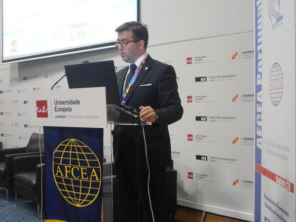 Dr. Pedro Machado offers concluding remarks at the chapter's conference "Managing Security and Privacy in Digital Transformation" in May.