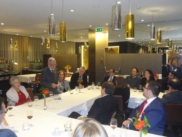 Rear Adm. Mario C. Durao, PRT NA (Ret.), looked back at the achievements of 2018 and the upcoming projects of 2019 at the chapter's New Year's dinner in January. 
