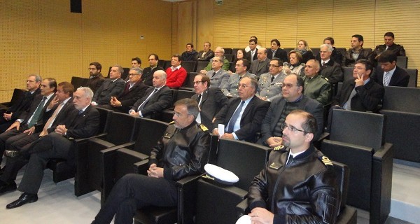 The audience listens during the presentation by Capt. Silva Gouveia, PRT N, at the November event at Lisbon Naval Base. 