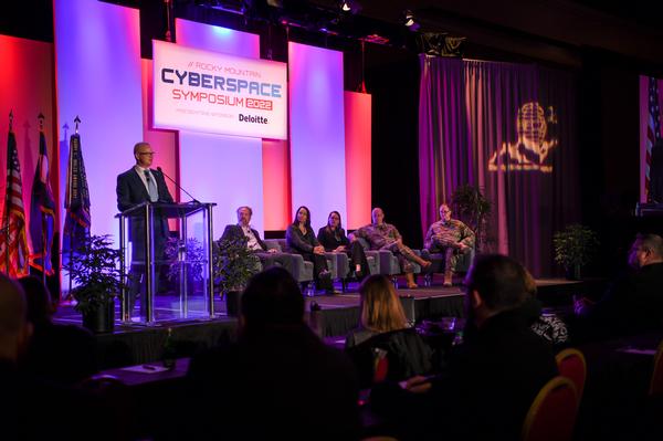 At the February event, Lt. Gen. Chris Weggeman, USAF (Ret.), moderates a panel.