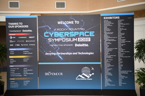 In February, the Rocky Mountain Cyberspace Symposium hosts many sponsors and exhibitors.