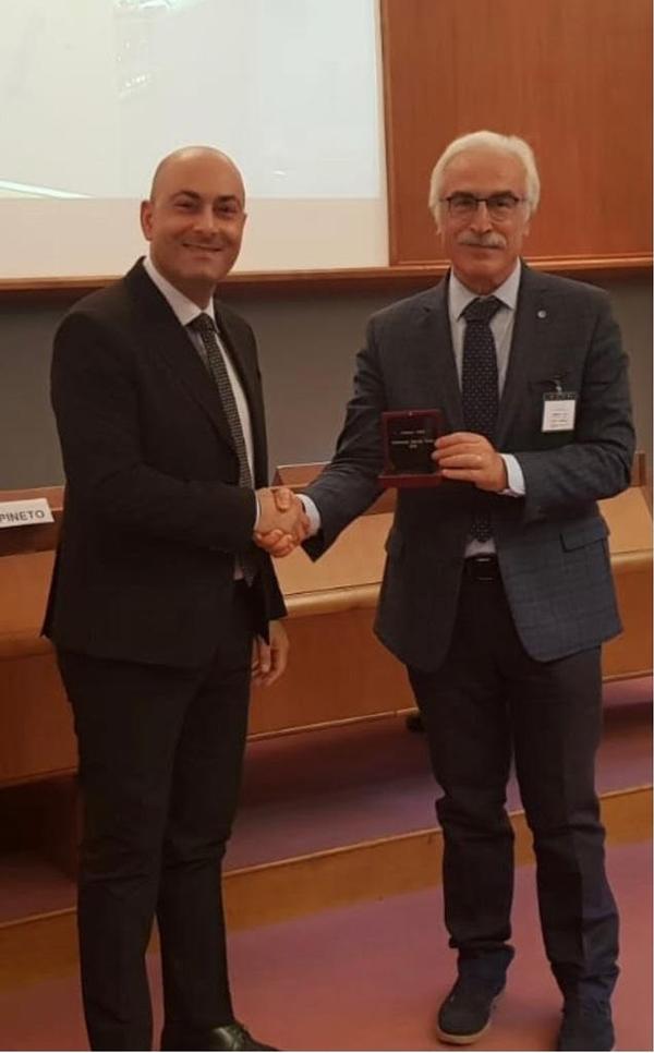 Vincenzo Vitiello, chapter treasurer, and Lt. Gen. Antonio Tangorra, ITAF (Ret.), chapter president, pause for a photo at the June conference.