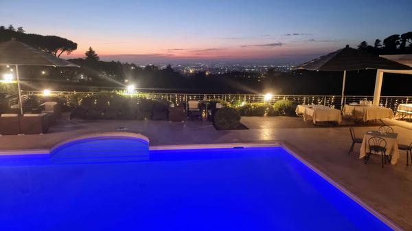 In July, the chapter holds a dinner with a panoramic view of Rome.
