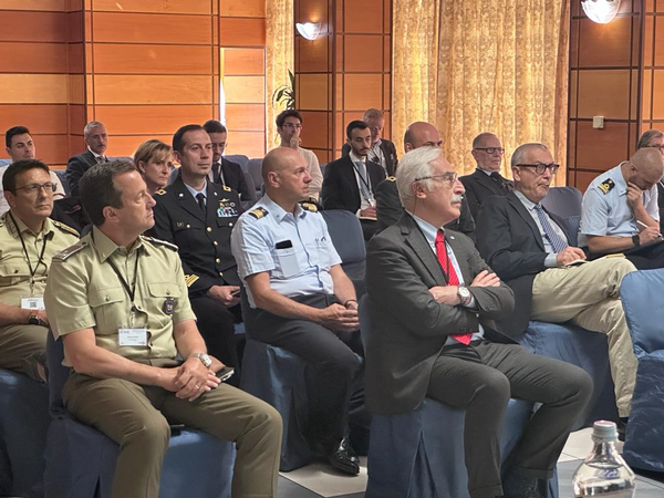 Lt. Gen Antonio Tangorra, ITAF (Ret.), chapter president, sits front and center at the June conference.